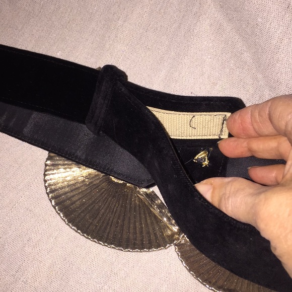 Vintage Gianni Johansson dressy suede belt